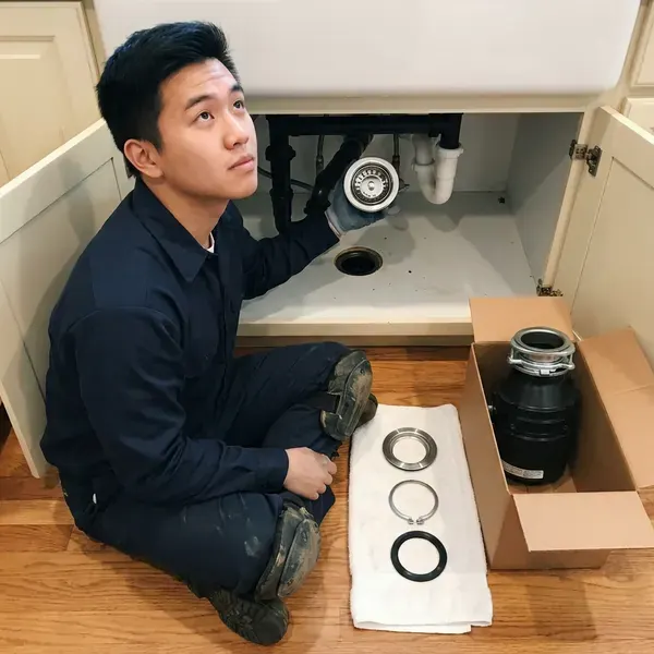 Local garbage disposal installation by BWM Plumbing, Boston, MA