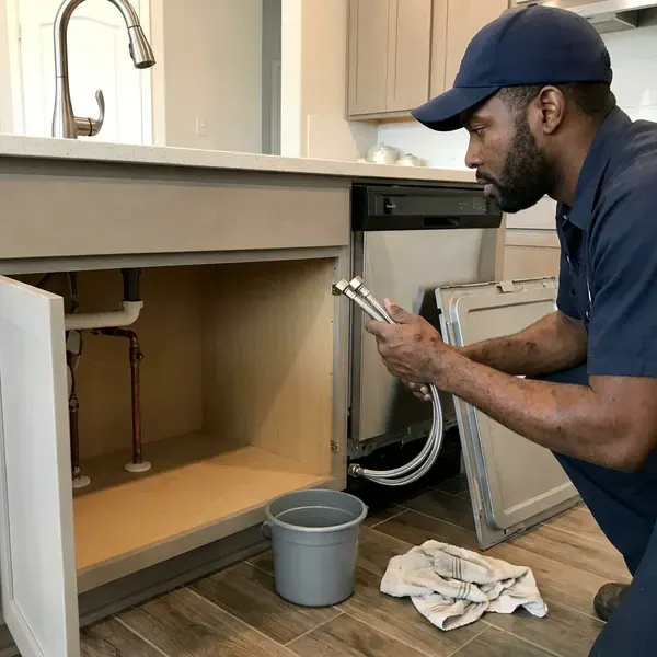BWM Plumbing technician providing kitchen plumbing in Fall River, MA