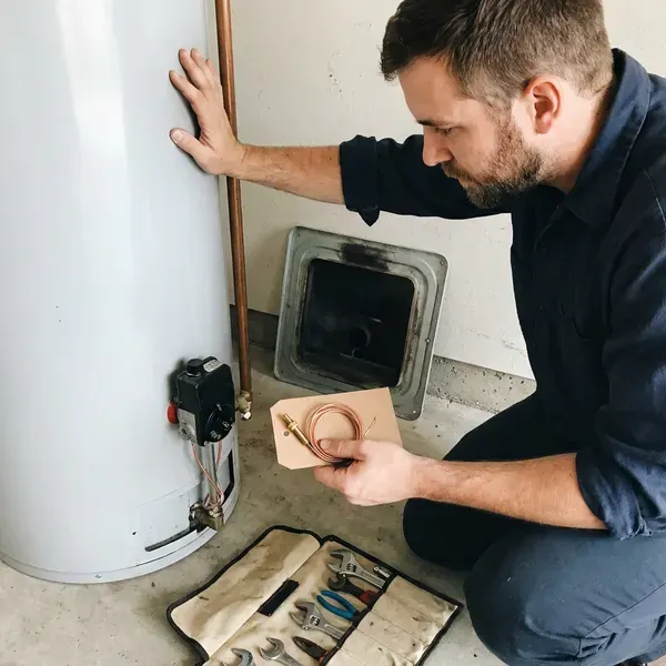 BWM Plumbing technician providing water heater repair in Everett, MA